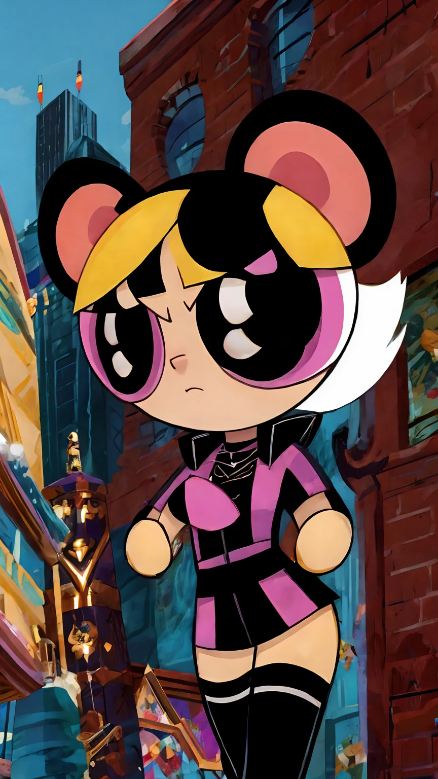 Gothic powerpuff girl, buttercup emo 