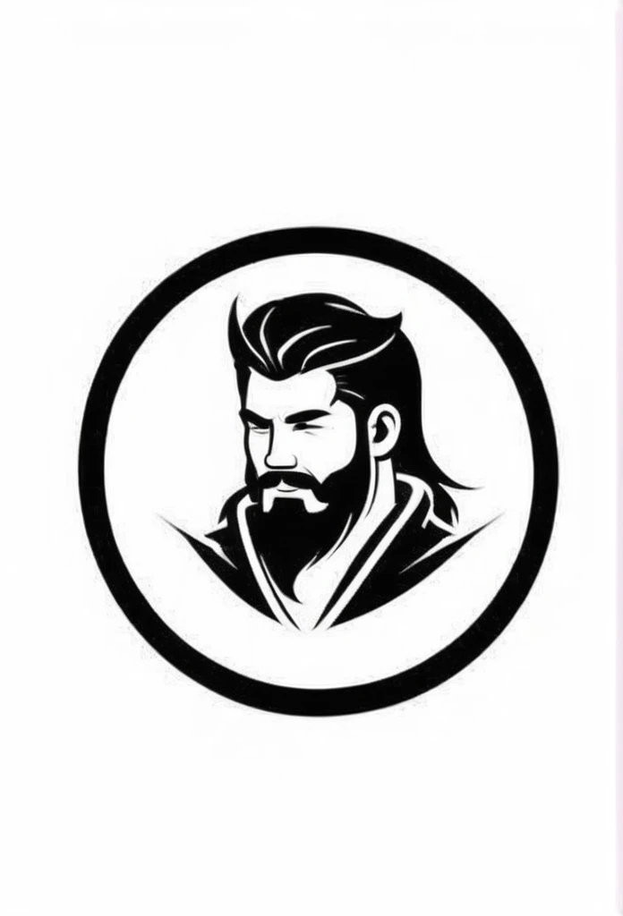 The main body is the character "吉",Stylish logo for car repair business in Japan Tire logo Japanese luxury logo Luxurious looking logo Very cool chic modern design White background