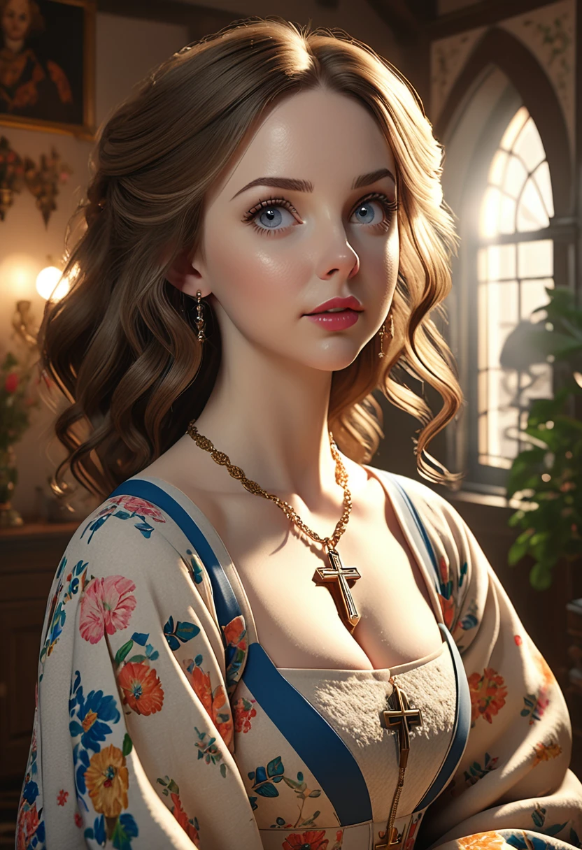 A beautful jewish women with a thick bushy unibrow and a large bulbous nose. Thick, intense, curly, frizzy, long brown hair. Hair that clogs a drain after one shower. Hair you find on pillows and in corners of the room and in your refrigerator six months after the head from which it grew last visited. Hair that could not be straightened even if you had four hours and three hairdressers double-fisting blow driers. Hair that screams: Jew. Traditional jewish dress. curvy hourglass figure. Ultra HD, with Rococo he symmetrical face, photorealistic photography, path tracing, specular lighting, and volumetric face light enhance the details. The scene is captured in maximum quality, masterpiece, 8K high resolution, and top quality.Alison Brie, Dove Cameron, Scarlett Johanson. Epc lighting, striking silhouette. crucifix necklace. Doe eyes. The epitome of old wpr;d beauty and charm. The symmetrical face, photorealistic photography, path tracing, specular lighting, and volumetric face light enhance the details. The scene is captured in maximum quality, masterpiece, 8K high resolution, and top quality. style of H. A. Brendekilde
