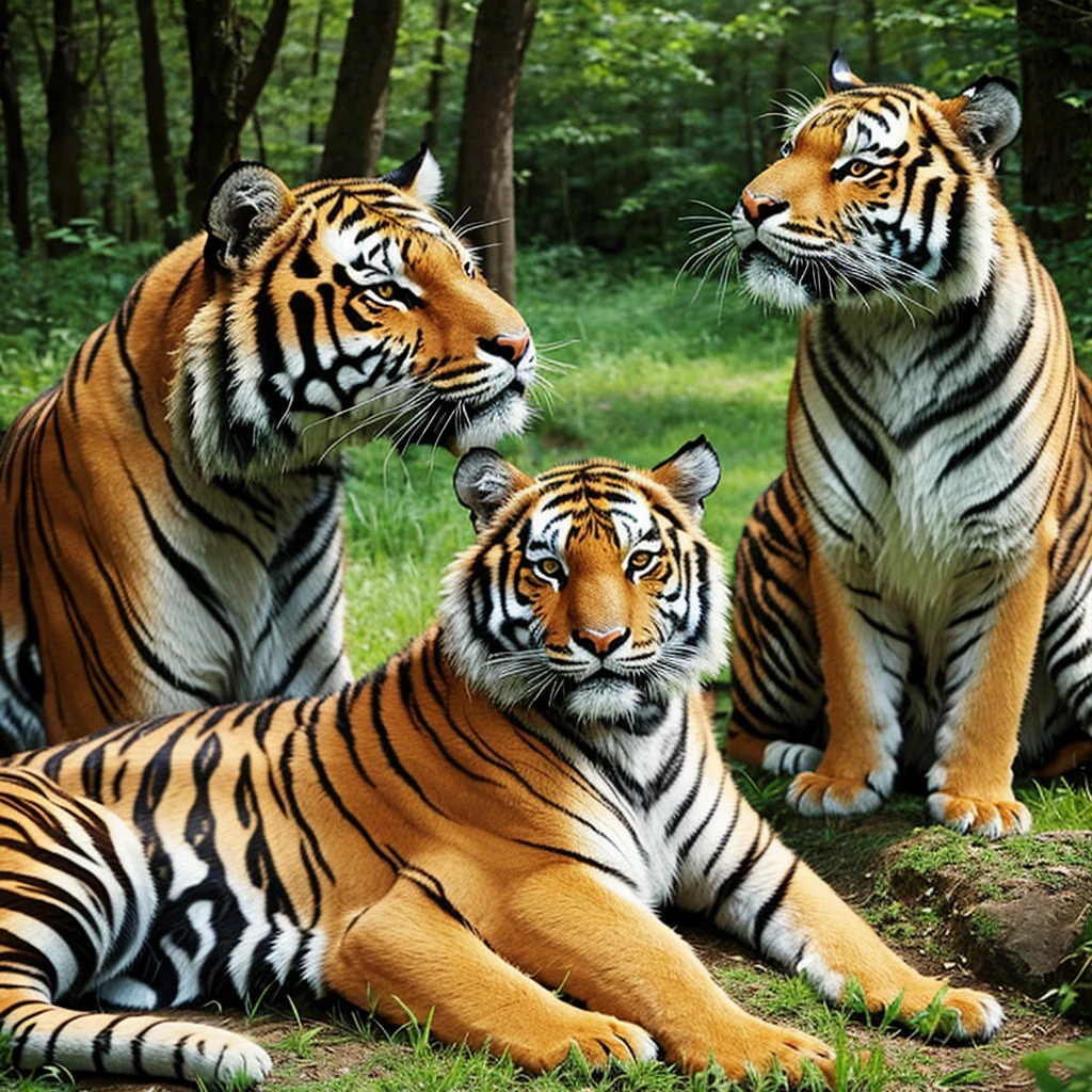 Tiger、forest