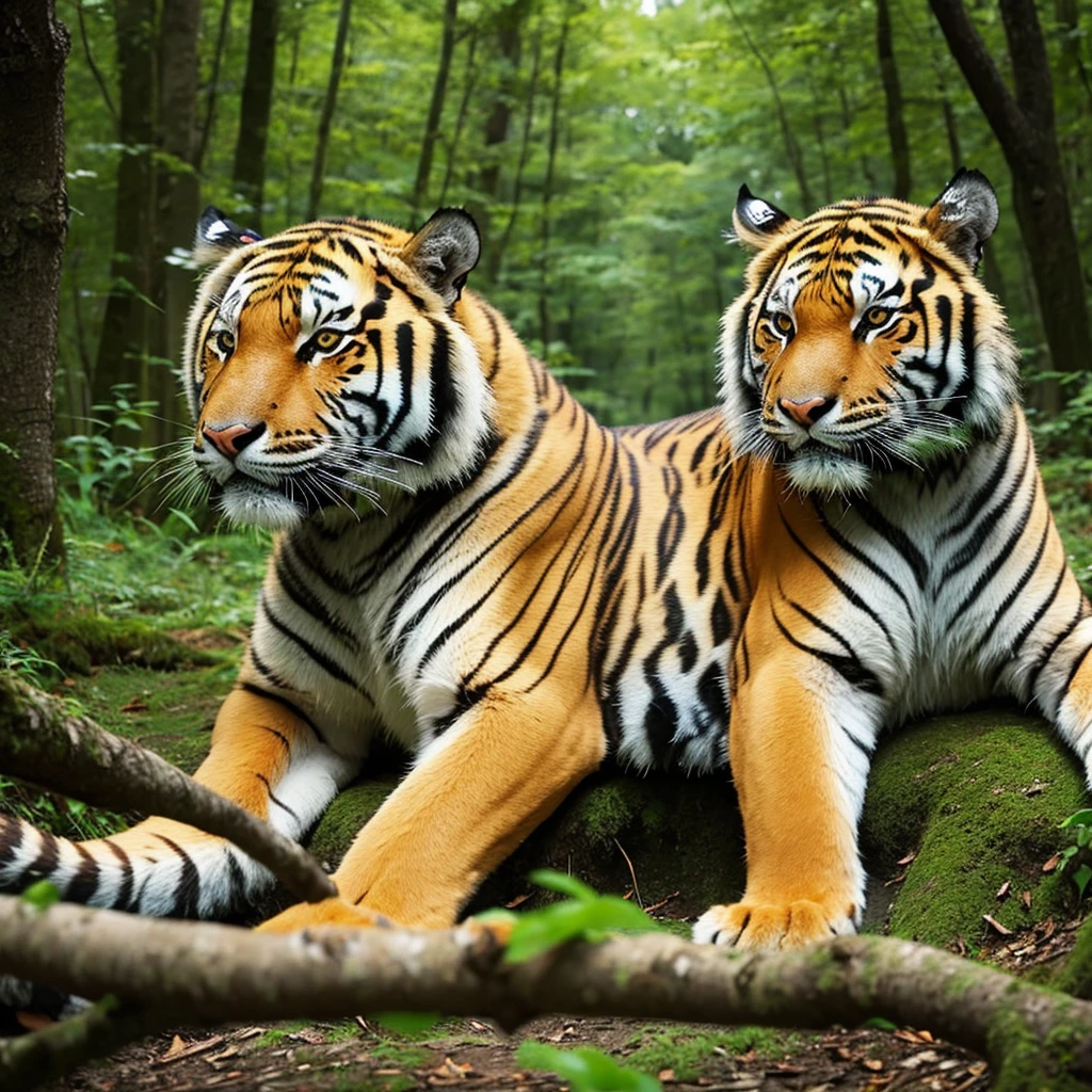 Tiger、forest