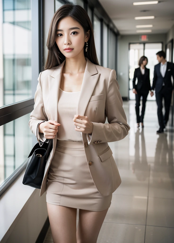 24year old beautiful girl、Beauty、Japanese、cute、beautiful girl、slim、Highest quality、Realistic、16K、panoramic、((Best Quality, 8k, Masterpiece: 1.3)), 1 girl, full body, slim face, beautiful woman, Woman walking down an office corridor, White wall, plant, Sexy pose, Blur the background, concentrate,
(((masterpiece))), ((Highest quality)), ((Exquisitely crafted)), ((Surreal)), An absurd solution, Mature Woman, Mature Woman, perspective, Very detailed, shape, One Girl, ((大きめの胸)), Perfect hands, Detailed fingers, Beautiful attention to detail, パーマロングヘアー,ネイビーのタイトなスーツ, blue eyes, Name tag, chief executive officer(chief executive officer(CEO)), (business suit:1.2), Open blazer, shirt, Tight Skirt,, Earrings, Detailed Background, Bedroom, Perfect Eyes, 大きめの胸