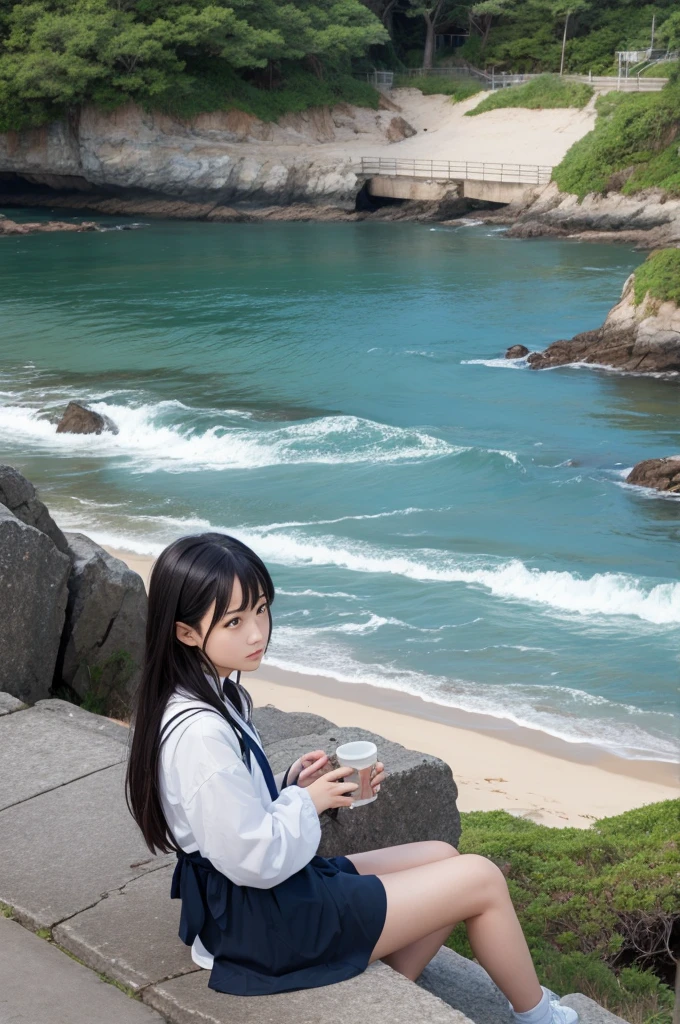 アニメ, sitting down, Coast