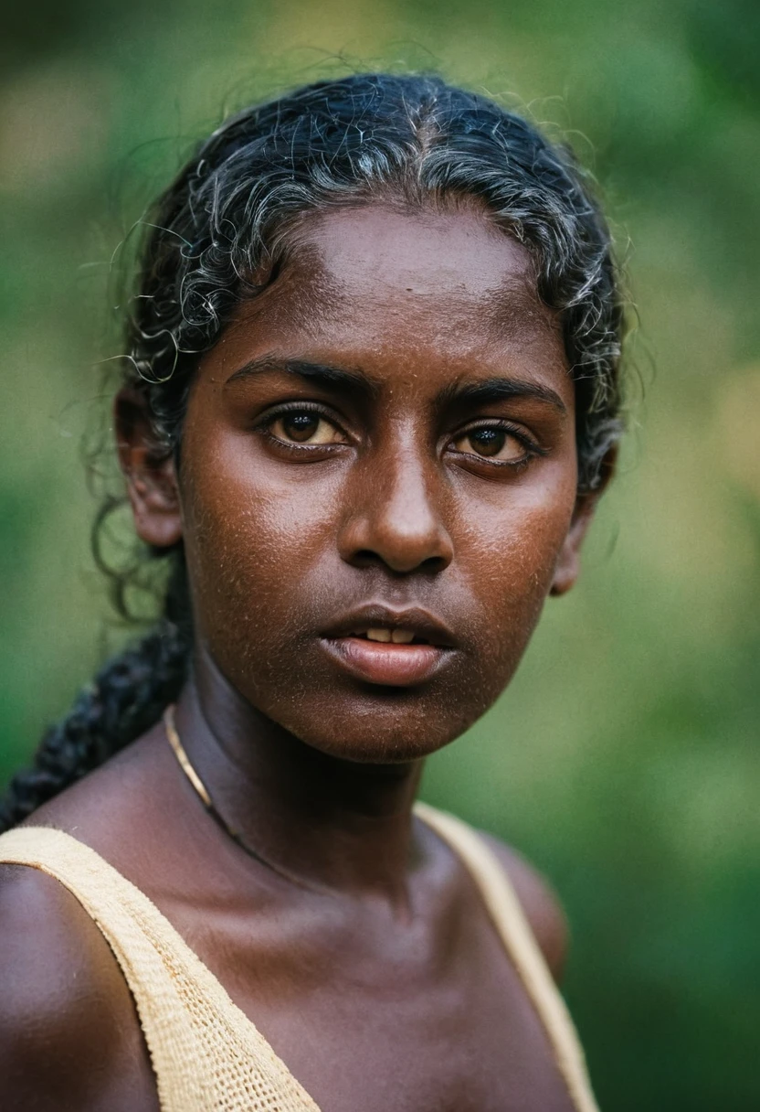 (((indian slum girl))), (((black kali))) ,(((slum rural area))) (((Half Body))), (((very dark skin))), (((age 35+))), (((((very dark nipple and areola))))) (((plus size chubby tall))), (((huge busty milky wet big massive boobs))), (((nude thick thigh))), (((nude tubular saggy breast))), ((black skin dark body)), (((depth of field))), ((( red smoke))), (((rain))), ((( flashing light leaks))), (((divine))), photorealistic,photo, realism, Getty Images, RAW candid cinema, 16mm, colour graded portra 400 film, remarkable colour, ultra realistic, textured skin, remarkable detailed pupils, realistic dull skin noise, visible skin detail, skin fuzz, dry skin, shot with cinematic,light leaks, RAW Image, DOF, depth of field,bokeh,DonMN1gh7D3m0nXL