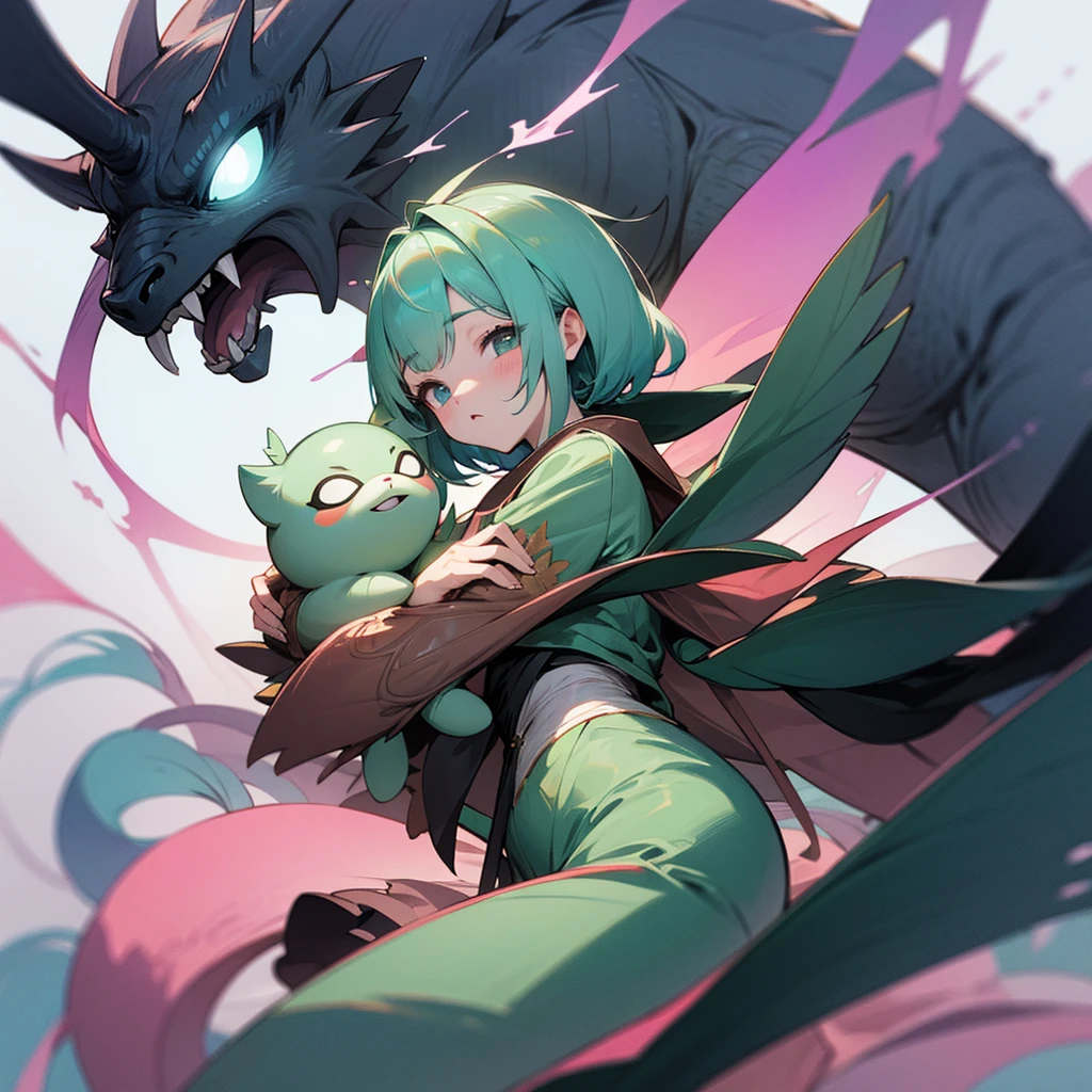 high resolution、A monster motif、Kappa Girl。Fantasy、beautiful。