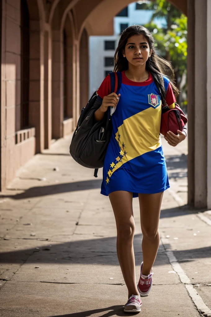 I could create the image of a Venezuelan girl entering a university 