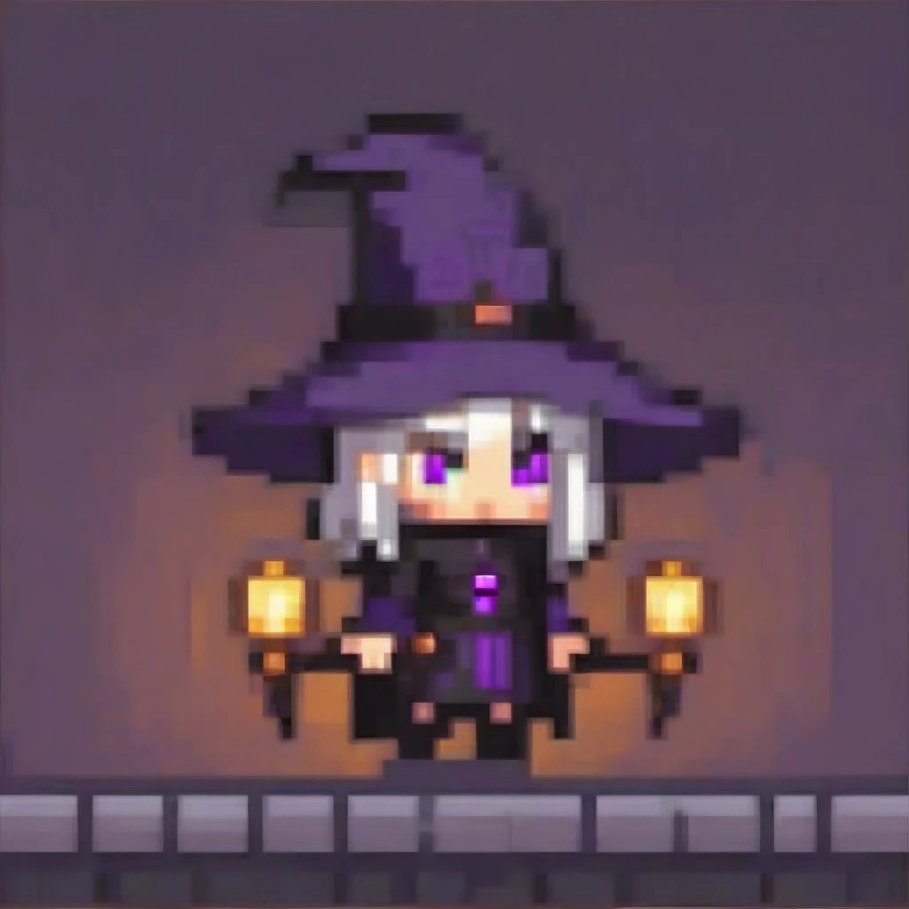 A chibi female character in dark purple and black necromancer robes from a gothic fantasy setting, holding a skull staff. She has bat wings and a skeletal tail, glowing crimson eyes, and twisted ram horns. The staff emits a dark shadow effect, and she is in a dynamic summoning pose. The artwork features cinematic lighting and moody colors, in a digital art, concept art style.