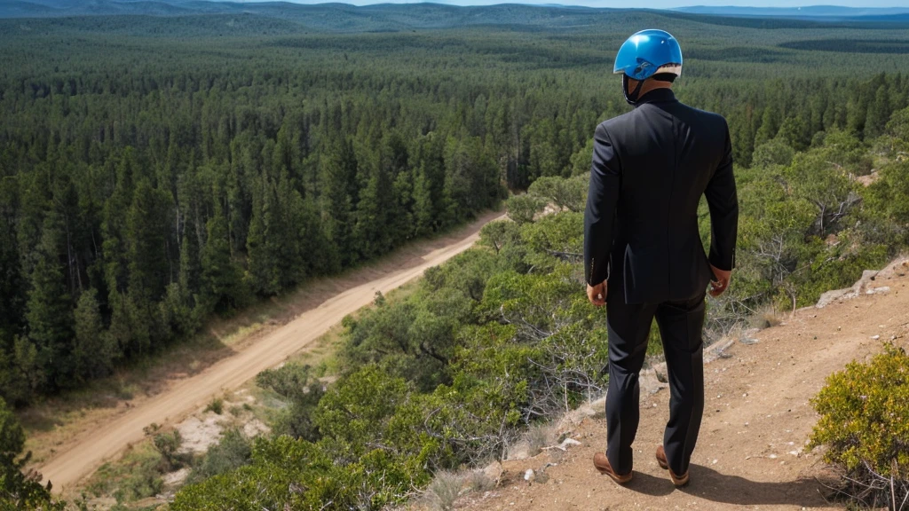 A Luxury Sales Suit man wearing a black rider full-face helmet overlooking wilderness,full body,standard rider black full face helmet,back view of the man, background is a wilderness,a man overlooking wilderness,a man overlooking wilderness,a man overlooking wilderness,a man overlooking wilderness,a man overlooking wilderness,full body,full body,full body,full body,with black rider full-face helmet,with black rider full-face helmet,with black rider full-face helmet,wearing black rider full-face helmet,wearing black full-face helmet,wearing black full-face helmet,overlooking wilderness,overlooking wilderness,Back view,Back view,Back view,Back view,Draw people small,Draw people small,Spectacular views,Spectacular views,Spectacular views,lonely man,lonely man,a black full-face helmet,a black full-face,A Luxury Sales Suit man,with Luxury Sales Suit