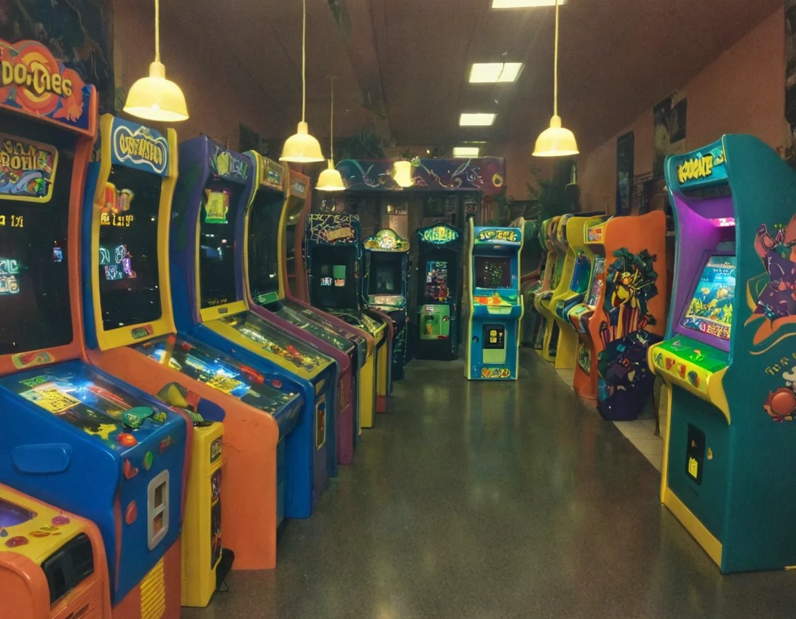 90sgum, interior of arcade 