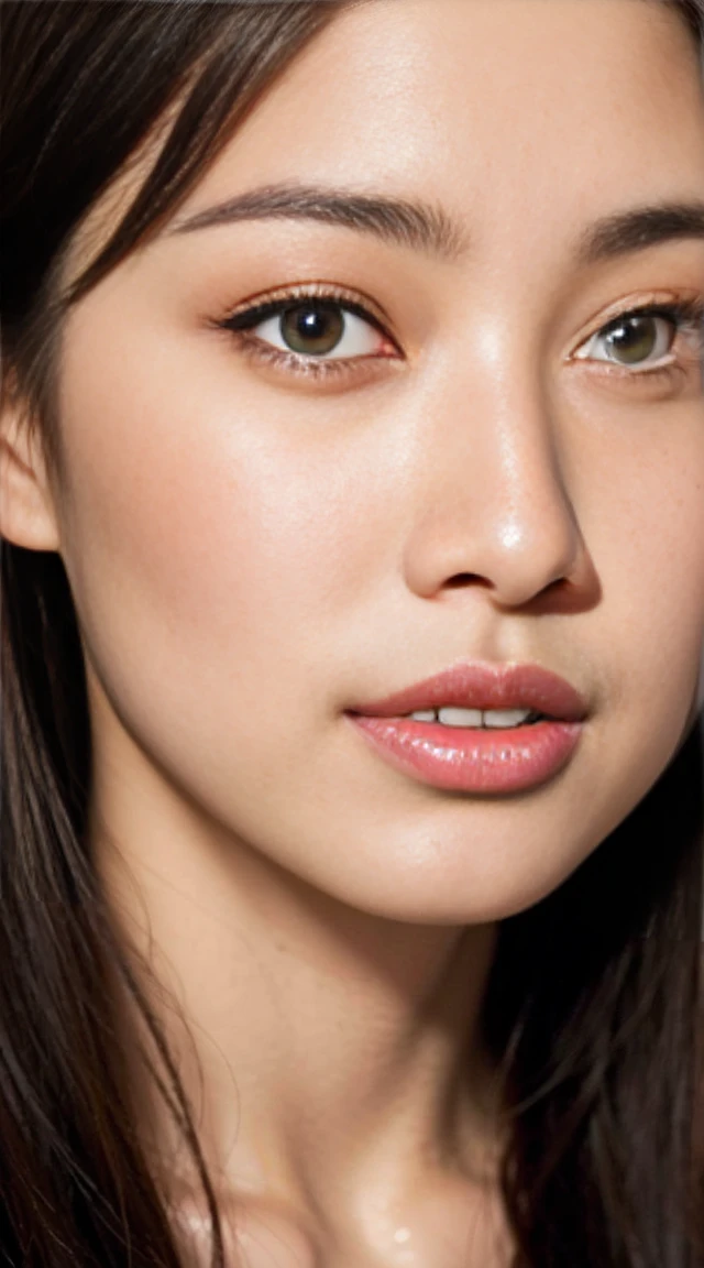dark brown hair、light brown eyes、japanese actress、 agitate、I'm about 40 years old...、(intricate details:1.2)、(what is the top???:1.4)、 (ultra high resolution:1.2)、ultra high resolution、(finely tuned)、(detailed facial features)、Hmph、8K resolution、D cup breasts、wide、collectedstyle, collected、Bun、1 girl, deep painの表情, (Very detailed美しい顔), (nightgown:1.5), (bare shoulders:1.3), (of the highest quality:1.4), (Very detailed)、Beautiful clear skin with transparency., They are sleeping、sleeping on the floor、Top view、 open your legs wide, open your mouth a little、Her legs are visible through the dress.、deep pain、Pose of weakness、obscene pose、white floor、White wall、the morning sun shines、Sleep on your side, Jennie kim.