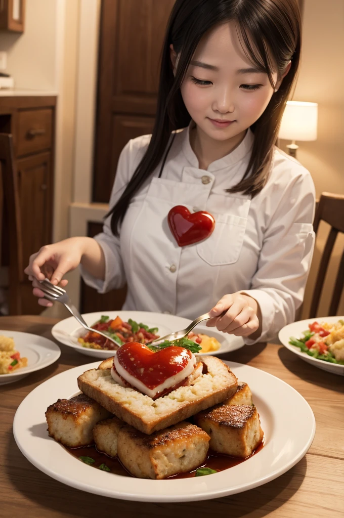 Heart served for dinner 