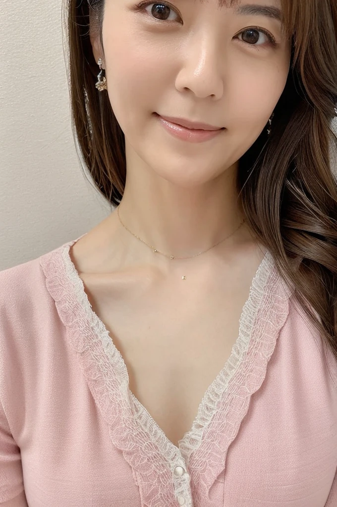 (top-quality, 16K, ​masterpiece:1.3), (ultra detailed), (masterpiece), (best quality), Highest quality, Realistic, surreal, Highest quality, Extremely detailed CG, Very delicate, 16K wallpaper, High resolution, A female manager working for a top company, 3, ((Light makeup:1.5)), ((There is a mole on the face that is considered seductive:1.1)), ((UNTITLED business suits:1.2)), ((A very simple necklace)), Japanese office with large windows, ((arched back:1.5)), Japanese, slender body, ((middle breast:1.5)), very detailed, detailed fingers, detailed hands, detailed eyes, detailed legs, accurate and perfect human anatomy, real human skin, BREAK ((upper body:1.5)), ((look into the viewer's eyes:1.5)), ((looking at viewer:1.5)), ((Front view:1.5)), ((from front:1.5)),