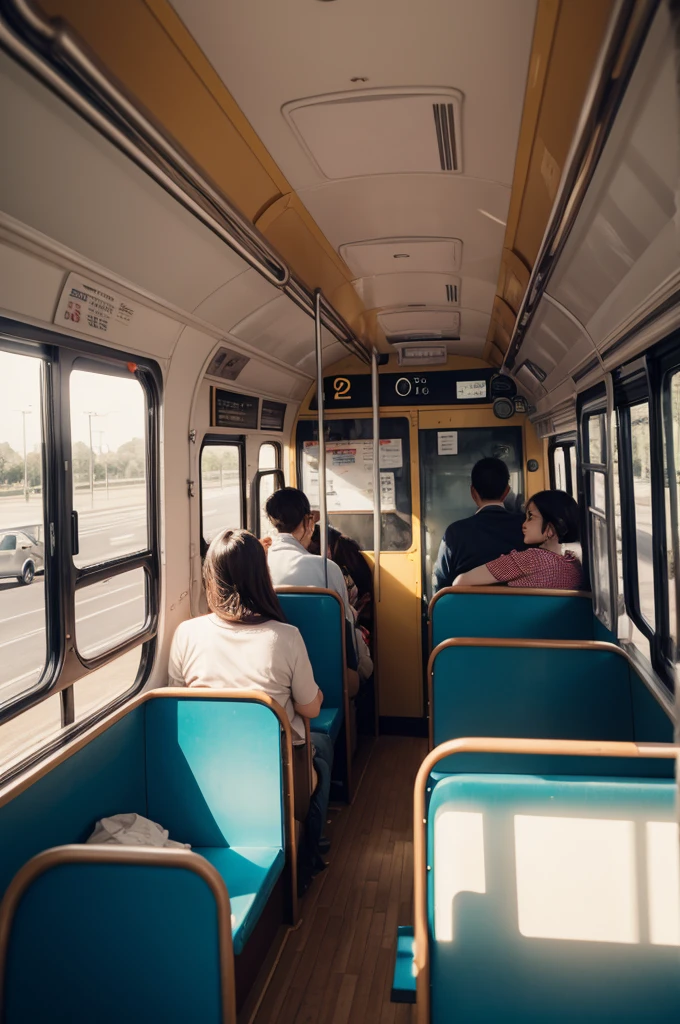 People inside a bus 