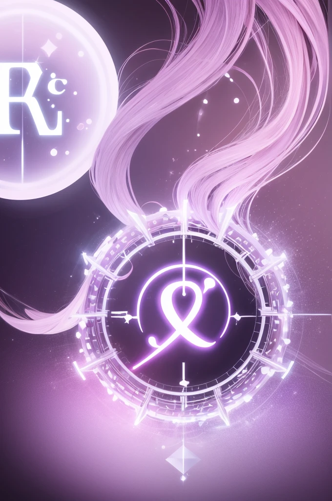 Create an image in light lilac color with the initials EC in the center and the psychology symbol in the background