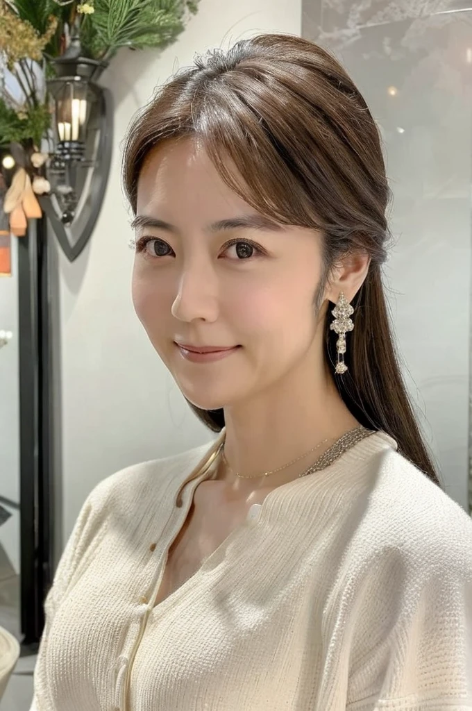 ((Highest quality)), ((masterpiece)), (detailed),Perfect Face,Japanese,Mature Woman,Upper Body