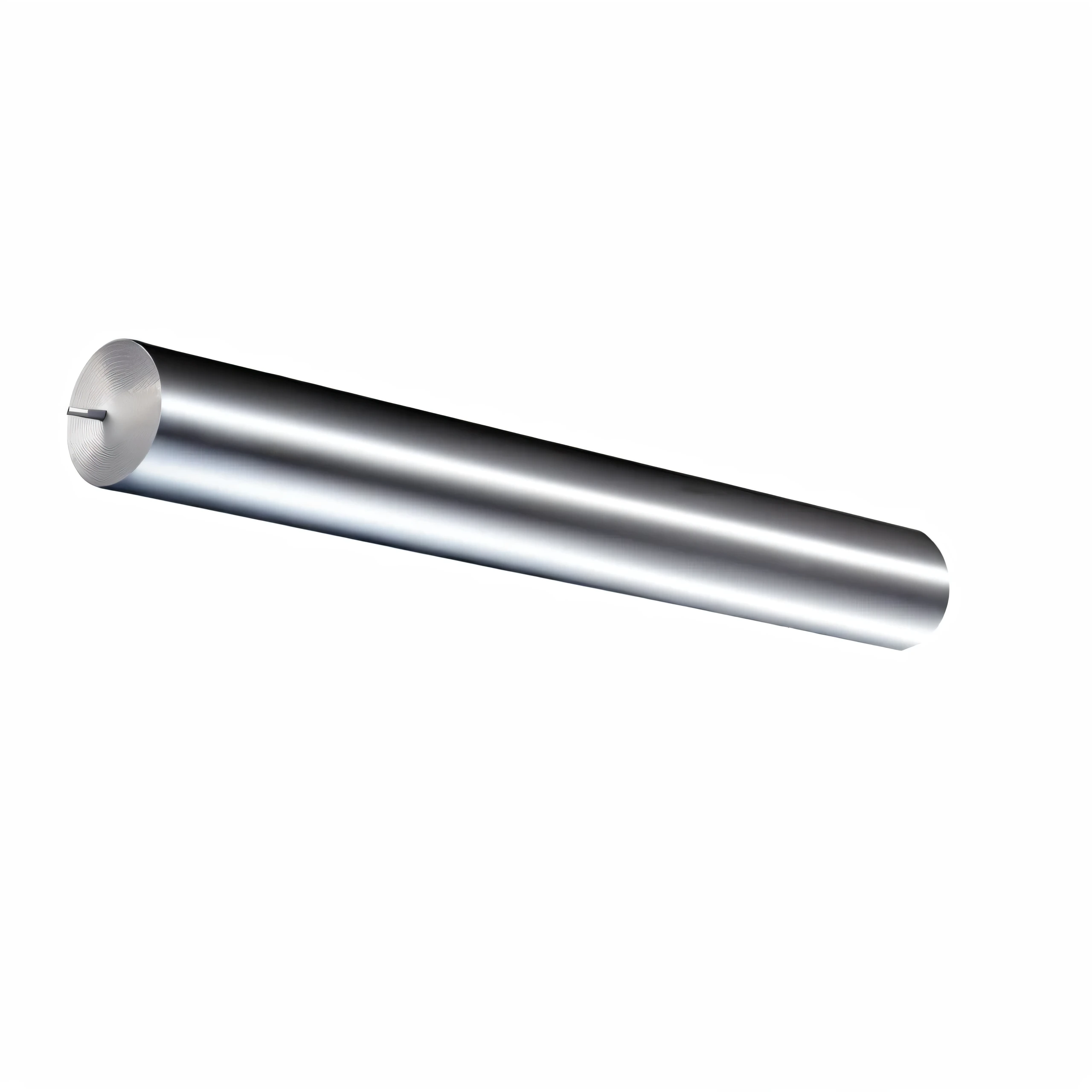 Metal pipe with one long end on a white background, aluminum, tungsten, 300 mm, 3 0 0 mm, Stainless steel, 400 mm, metal bars, Sticks, aluminum, steel joint, titanium, deep well, single long stick, hammer, Panzer division, graphite, Tighten, Stainless steel, 9 0 mm, 90 mm,Ultra-HD Rendering