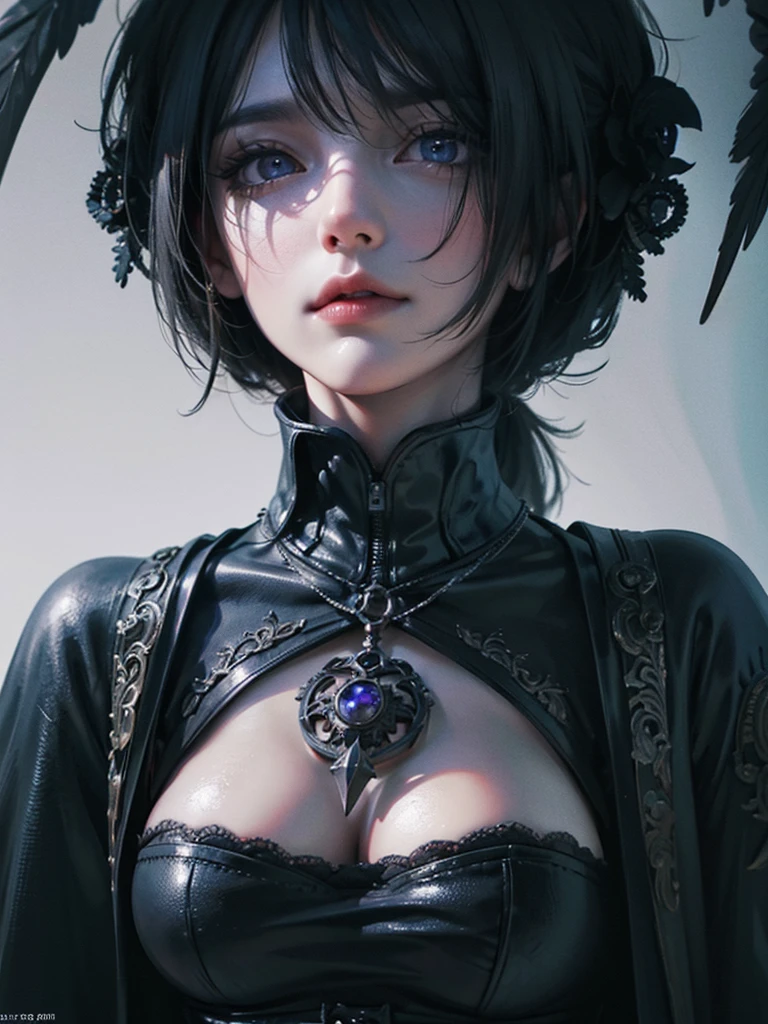 (dark magic), (grim), the raven, (intricate details), (hyperdetailed), 8k hdr, high detailed, lot of details, high quality, soft cinematic light, dramatic atmosphere, atmospheric perspective
