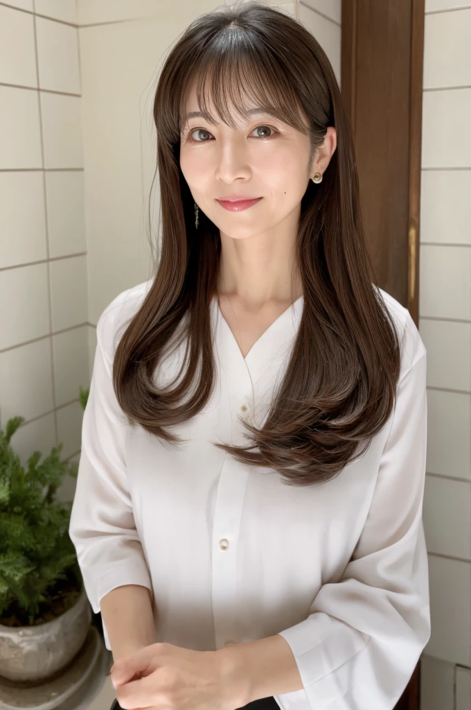((Highest quality)), ((masterpiece)), (detailed),Perfect Face,Japanese,Mature Woman,Upper Body