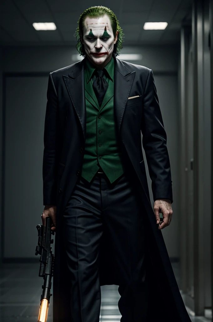 Joker from Heat Ledger but a big boss style soldier version with a beret