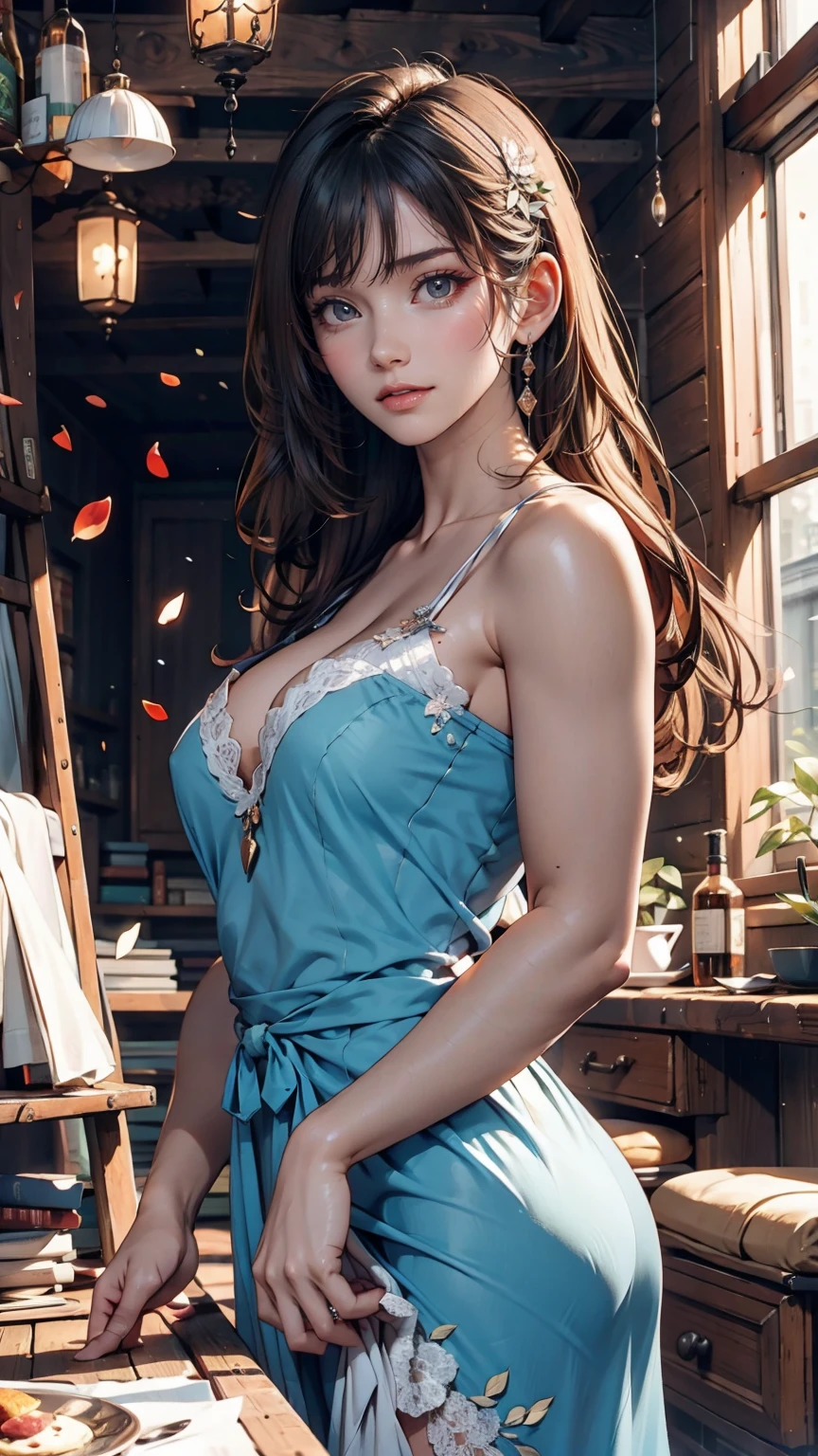 1girl, waist up, art by Ian Davenport,art by Cecily Brown, concept art, Portait of a Moody [shu qi:Eva Mendes:1], grabbing vagina, masturbating touching her breast naked her vagina no panties, Ruff, Anklet, Makeup, Cosy, loop lighting, 80mm, official art, unity 8k wallpaper, ultra detailed, aesthetic, masterpiece, best quality, photorealistic