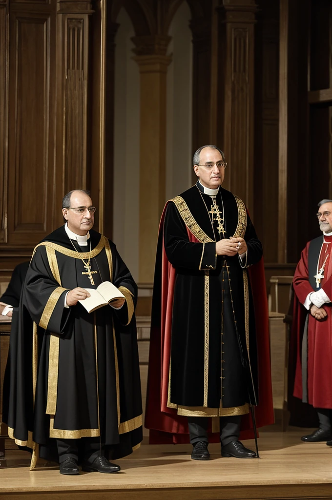 The Count of San Isidro convened an open town hall attended by important figures from the capital, including Archbishop Bartolomé María de las Heras. Dr. José de Arriz and Don Manuel Pérez de Tudela were invited to write the act of Independence after an emotional speech by Arriz.