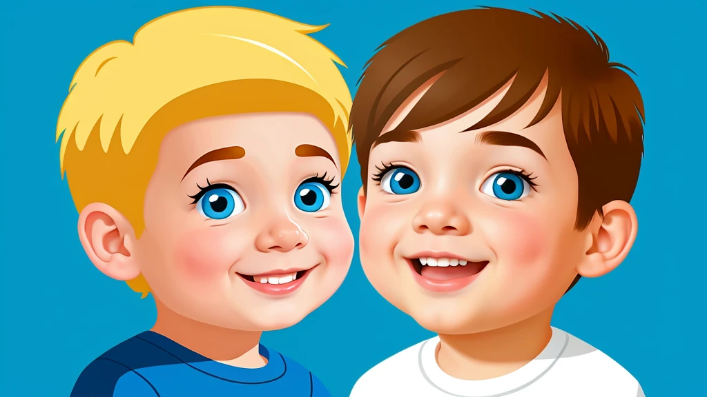 Cartoon smart baby boy profil picture