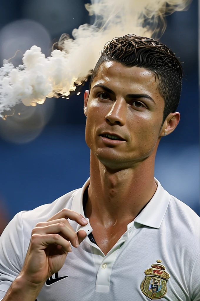 Ronaldo smoking 