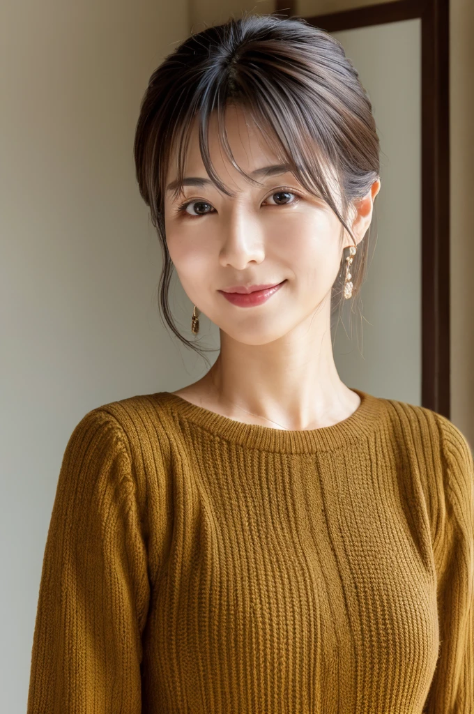 ((Highest quality)), ((masterpiece)), (detailed),Perfect Face,Japanese,Mature Woman,Upper Body