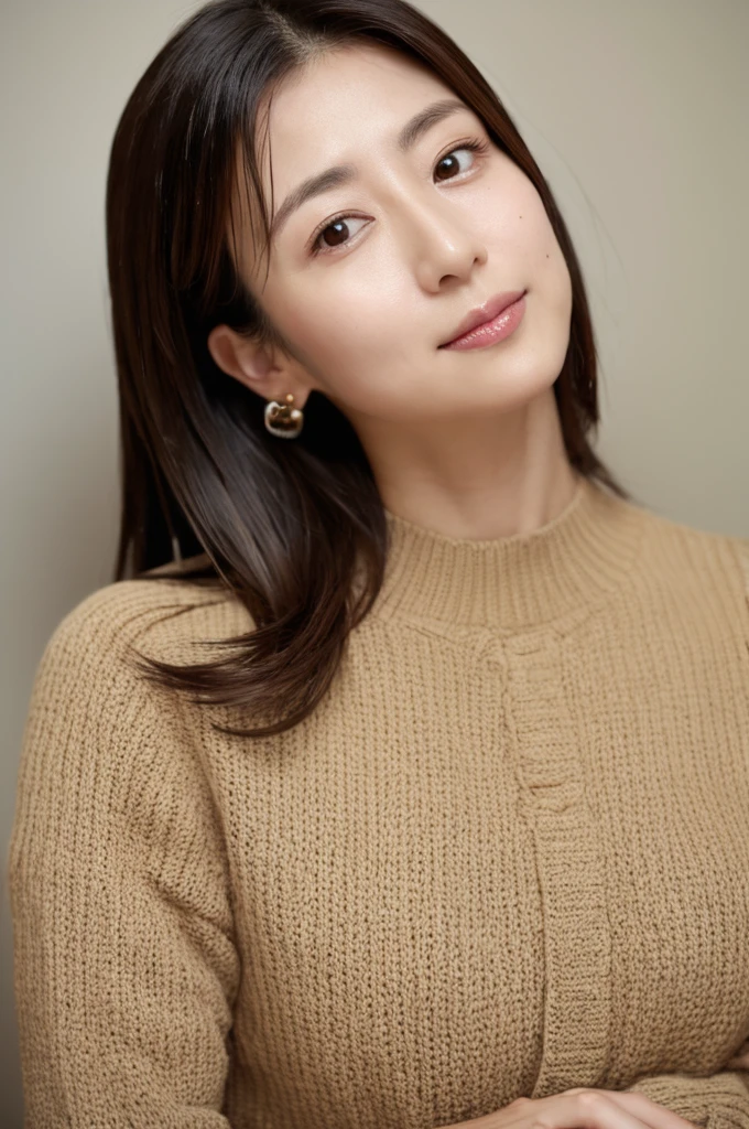 ((Highest quality)), ((masterpiece)), (detailed),Perfect Face,Japanese,Mature Woman,Upper Body