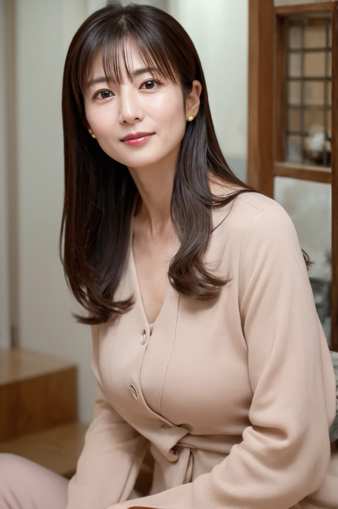 ((Highest quality)), ((masterpiece)), (detailed),Perfect Face,Japanese,Mature Woman,Upper Body