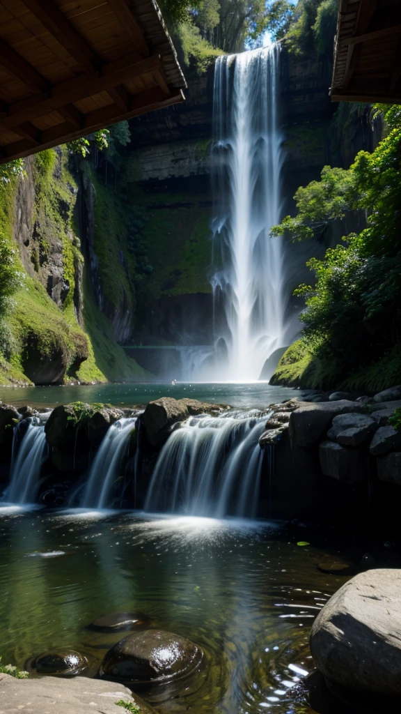 Relaxing waterfall