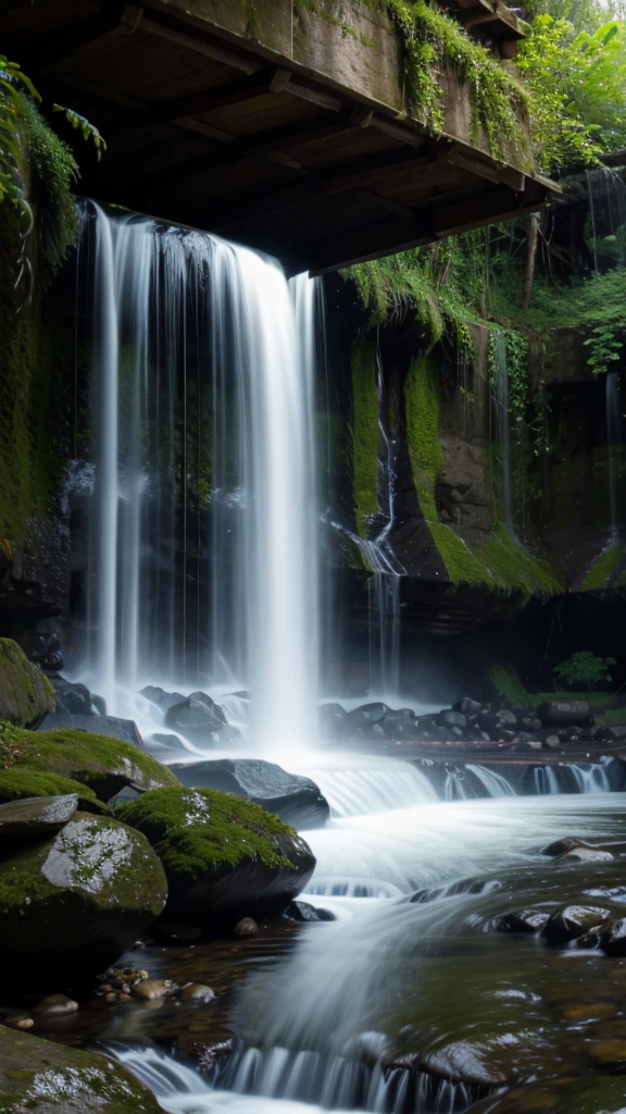 Relaxing waterfall