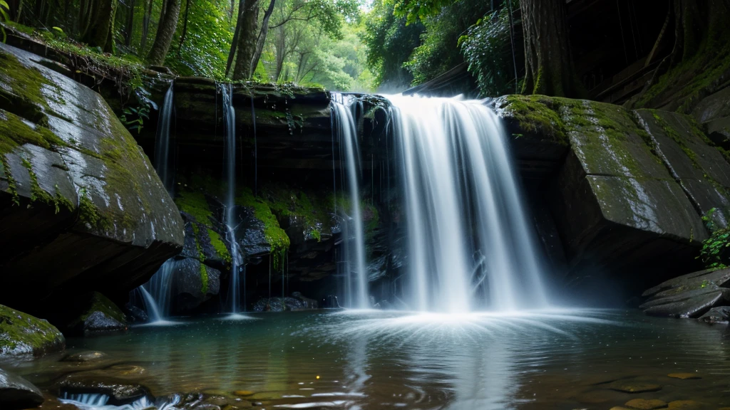 Relaxing waterfall