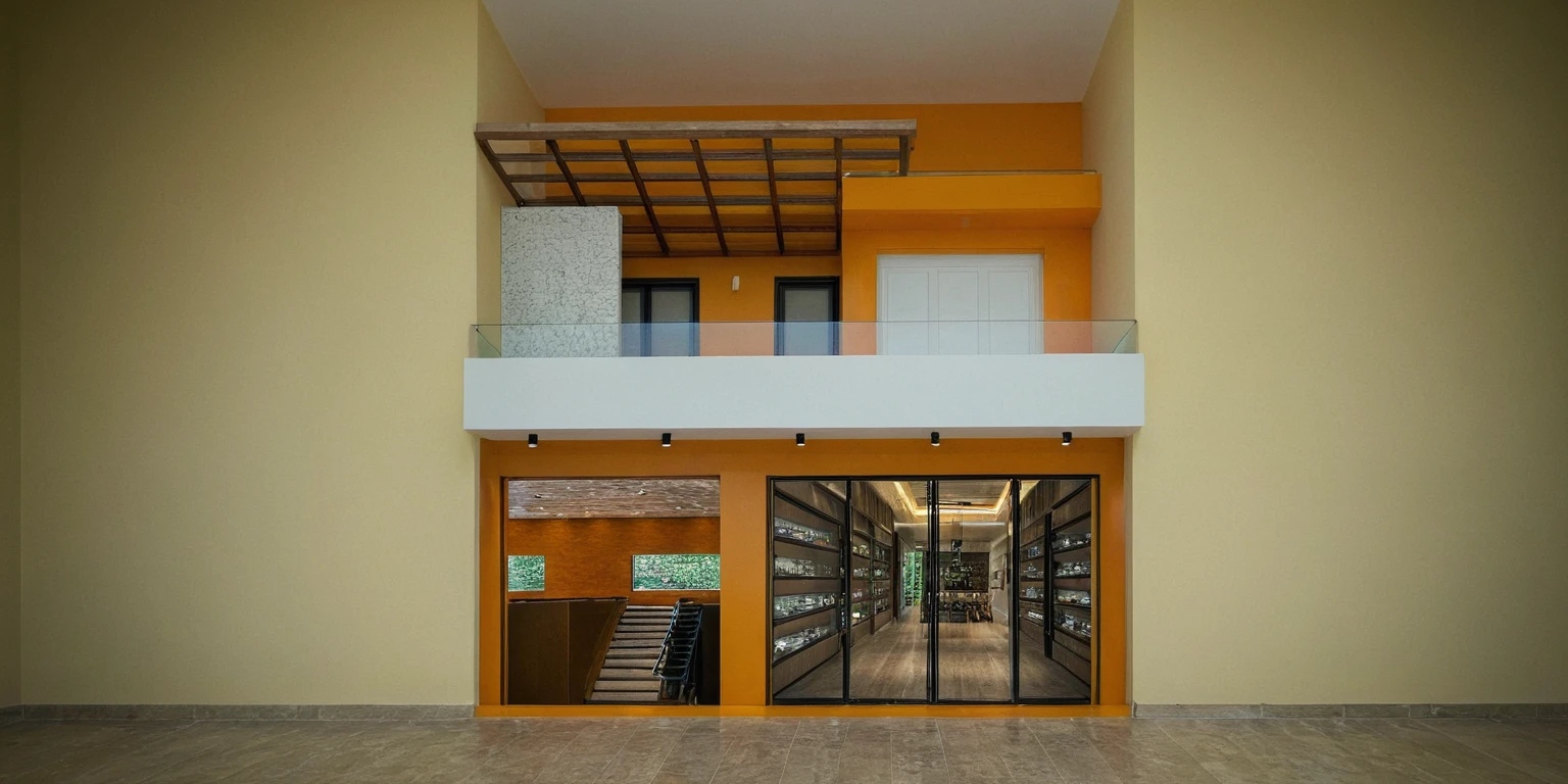 chef-d'artwork, high quality, best quality, authentique, Great detail, en plein air, villa de plain-piedXL, credit group, style de maison moderne dans la rue ,escaliers, mur blanc ,route,pavement, herbe, des arbres, ciel, nuage, (day light:1.1)