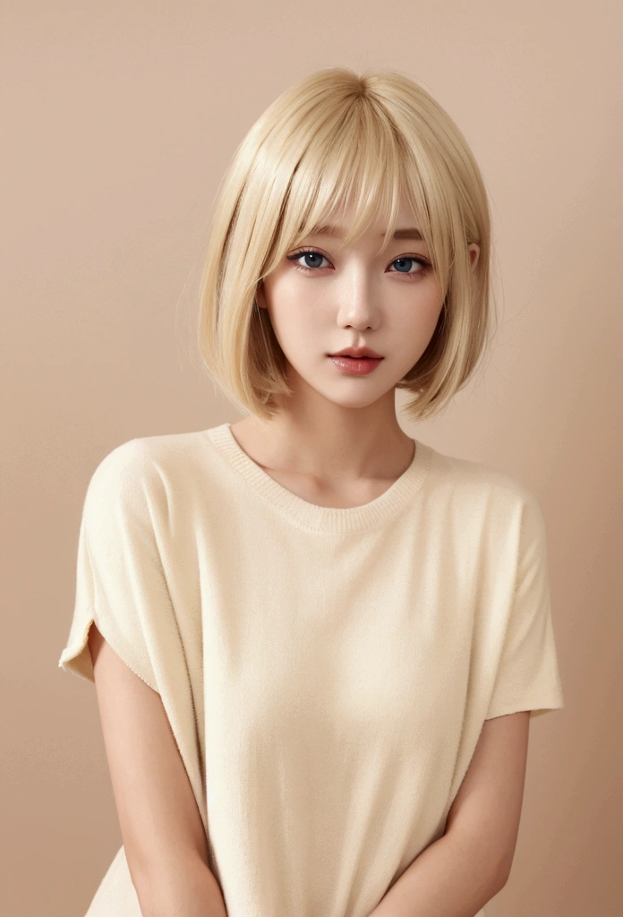 Blonde Bob Gal whole body