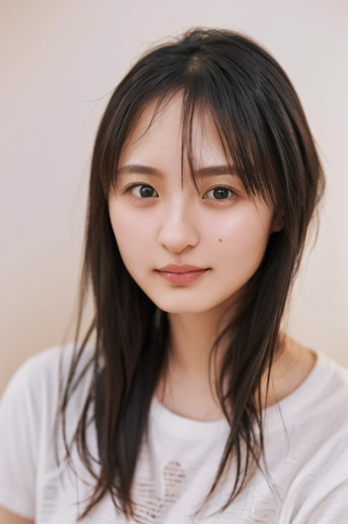 Cute Japanese Women Photos, Little Woman, 20-year-old, Beautiful and perfect face, brown, Beautiful Face, thin: 1.2,Dressed, (photo Realistic:1.4), (hyper Realistic:1.4), (Realistic:1.3),
(Smoother lighting:1.05), (Improving the quality of cinema lighting:0.9), 32k,
1 girl,20-year-oldの女の子, Realistic lighting, Backlight, The light shines on your face, Ray Tracing, (Bright light:1.2), (Improvement of quality:1.4),
(Highest quality Realistic textured skin:1.4), fine grain, Detailed face,
(tired, Sleepy and happy), (smile:0), Face close-up, T-Shirts,
(Accentuates body lines:1.1), (Enhances the beauty of skin texture:1.1)