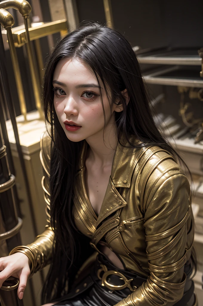 นักรบหนุ่มผมยาวสีทองขี่ม้าขาวพุ่งเข้าใส่กองทัพศัตรู, ดวงตาของเขาเต็มไปด้วยความมุ่งมั่น, surrounded by a golden aura, optimistic, adventurous, cinematic lighting, dramatic skies, detailed facial features, detailed clothing, depth of field, photorealistic, highly detailed, 8k, masterpiece