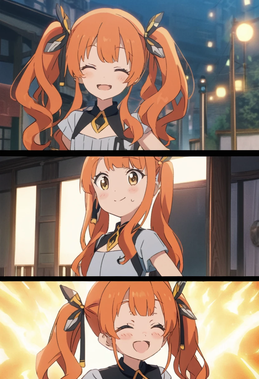 Score_9, Score_8_up, Score_7_up, Score_6_up, Score_5_up, Score_4_up, source_anime, anime style, anime screencap, 1girl, aihara enju, black bullet, orange hair, long hair, flat chest, twintails, hair ornament, cute, cum, licking penis, [[happy]], close up, full blush, closed eyes, cum string