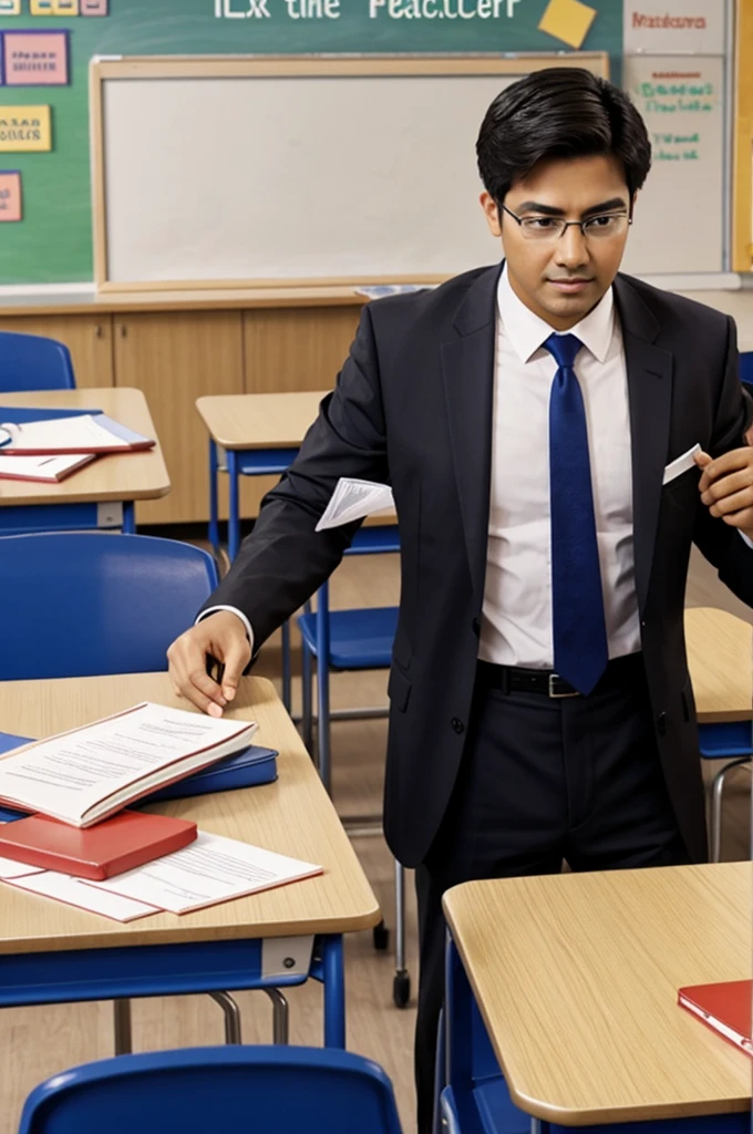 a male teacher 