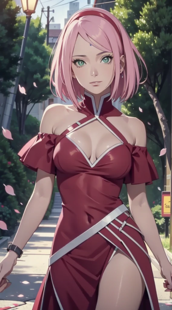 tmasterpiece, Johnny Depp walks through the city at night among fireflies,Cherry blossom forest, (high detal:1 1), Rough face, Natural skin, high qulity, NSFW, Naruto Sakura,A pink-haired,short detailed hair,Green eyes,(Large breasts:1.2),(Off-the-shoulder attire:1.5),Leaking out of the shoulder,(Bikini:1.5),(ssmile:1.2),Be red in the face,(cleavage:1.4),Sexy figure,perfect bodies,Pink clothes,beautidful eyes, (Detailed face and eyes), (the face: 1 2), noises,extra, real photograph, .................PSD, Lamp film photography, sharp focus, contrasty lighting, Delicate skin, High resolution 8K, insanely details, realisticlying, professional photoshooting, 8K UHD, SLR camera, softlighting, high high quality, filmgrain, Fujifilm XT3,magic,particle fx