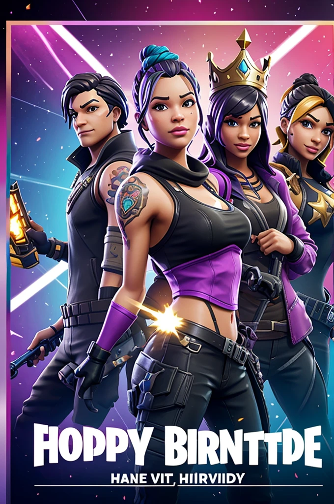 Fortnite birthday invitation
