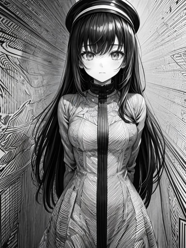 Picture of only black and white lines for coloring
