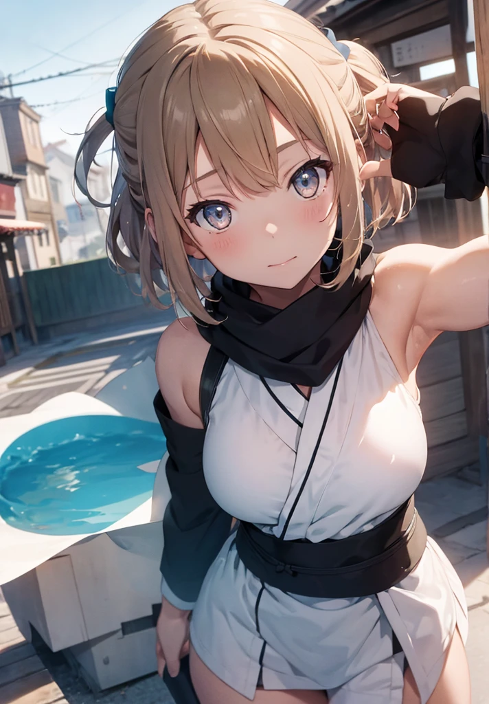 ((NSFW))Ultra-high resolution、high resolution、highest quality、Entire foot and hand、Full Finger、Beautiful woman1people、smile、sprawl、Night Pool、Soft Breasts、Cute expression、Sexy pose、(On all fours)、Provocative Pose、