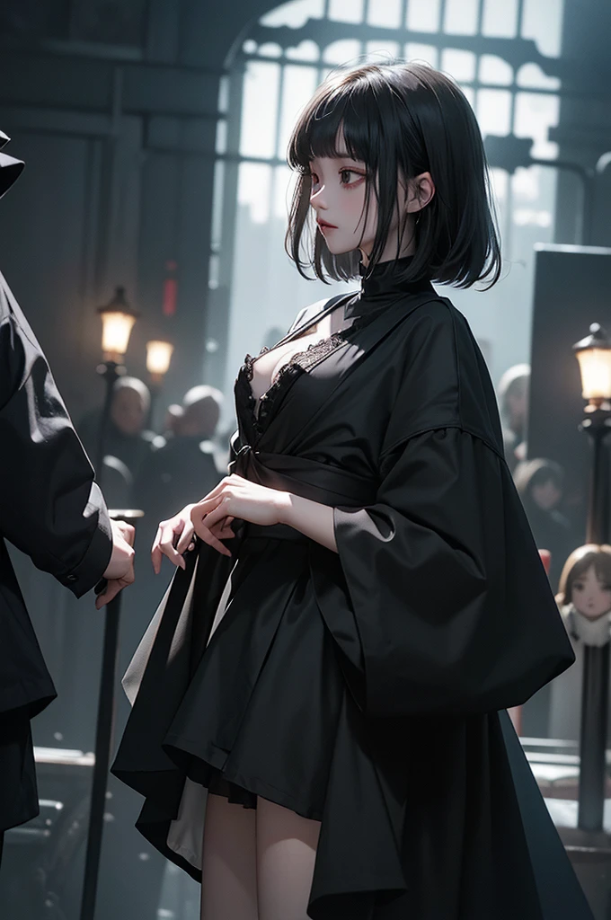 Highest quality, masterpiece, look up, cute,(Horror),(((美しいmasochistの少女))),(((masochist))),(Sexy),(sexy),((Small breasts)),Baby Face,Black Hair,((Masturbation)),(((Blowjob))),Beautiful Style,((Pale skin)),Sensual look,Embarrassed,Sexy表情,Expressions of delight,(Dark atmosphere),(Dark atmosphere,fear),((Dim lighting))