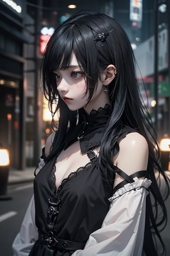 Highest quality, masterpiece, look up, cute,(Horror),(((美しいmasochistの少女))),(((masochist))),(Sexy),(sexy),((Small breasts)),Baby Face,Black Hair,((Masturbation)),(((Blowjob))),Beautiful Style,((Pale skin)),Sensual look,Embarrassed,Sexy表情,Expressions of delight,(Dark atmosphere),(Dark atmosphere,fear),((Dim lighting))