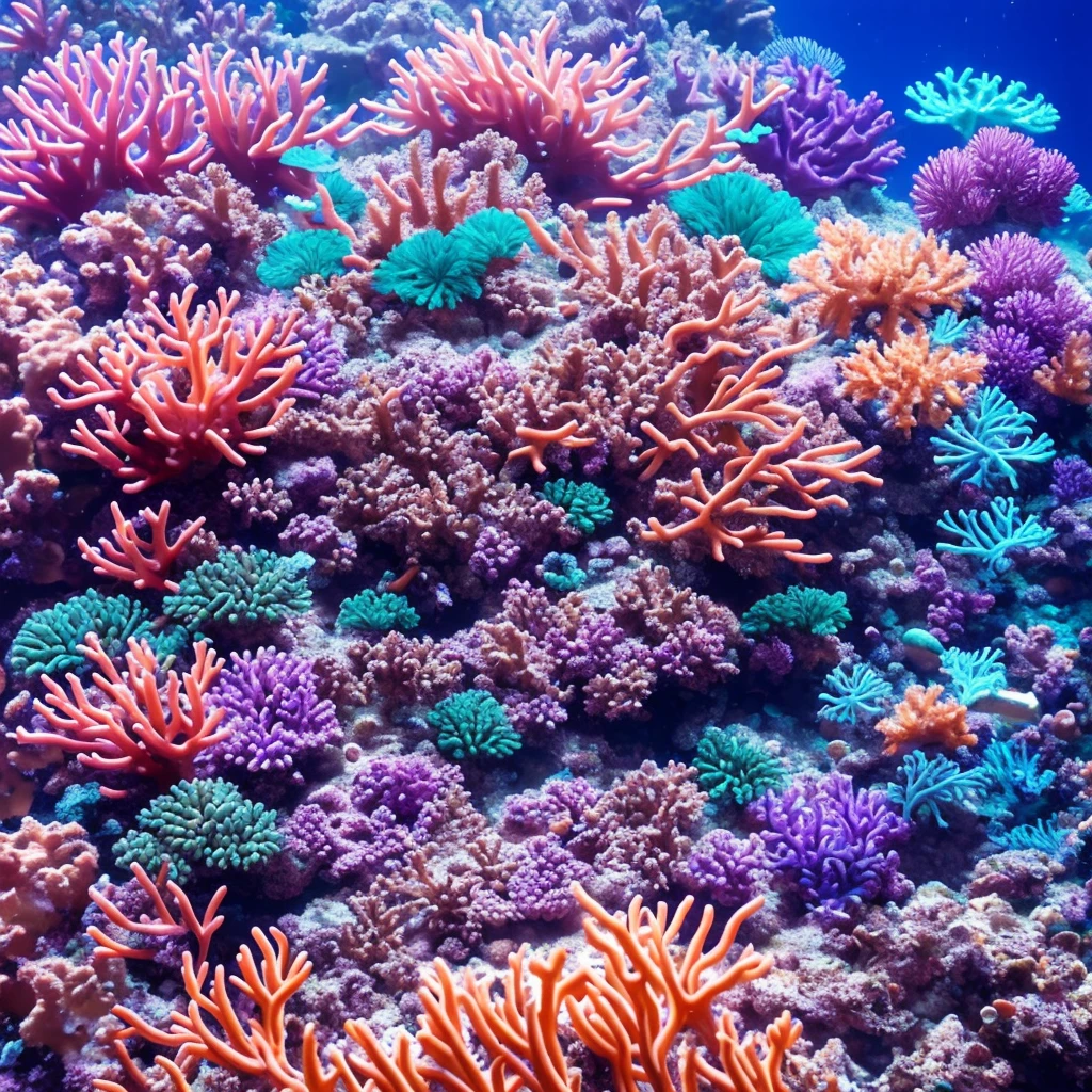 purple sea anemone in a tank with other sea creatures, delicate coral sea bottom, colorful coral, long wispy tentacles, harmony of neon glowing coral, translucent gills, eagle coral, elegant coral sea bottom, beautiful colorful corals, purple and blue neons, radiating atomic neon corals, sea anemone, coral, rainbow corals, corals, underwater soft colours