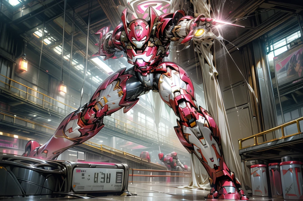 (masterpiece、8k、Very delicate、High resolution),(((Female Iron Man))),(((Large Breasts))),(Her head is thin,The body is made of red and silver.,Pink Armor,The arms have a streamlined design,There is a round calculator on his chest,Looks tall and skinny,The overall shape is streamlined、Modern),Pose for a photo,More on the background of the city,Browsing Caution,Camel Toe,(Dynamic victory pose:1.2),From below,Butt focus,Asahi,(Erect clitoris:1.3),((Open pussy:1.5)),((Wet pussy:1.2)),(bare hands),Crying face,((From behind:1.2)),((Butt)),((On all fours:1.2)),(Buttを高く上げましょう:1.2)、(kowtow:1.2),Buttを広げる,(Muscular legs:1.3),how