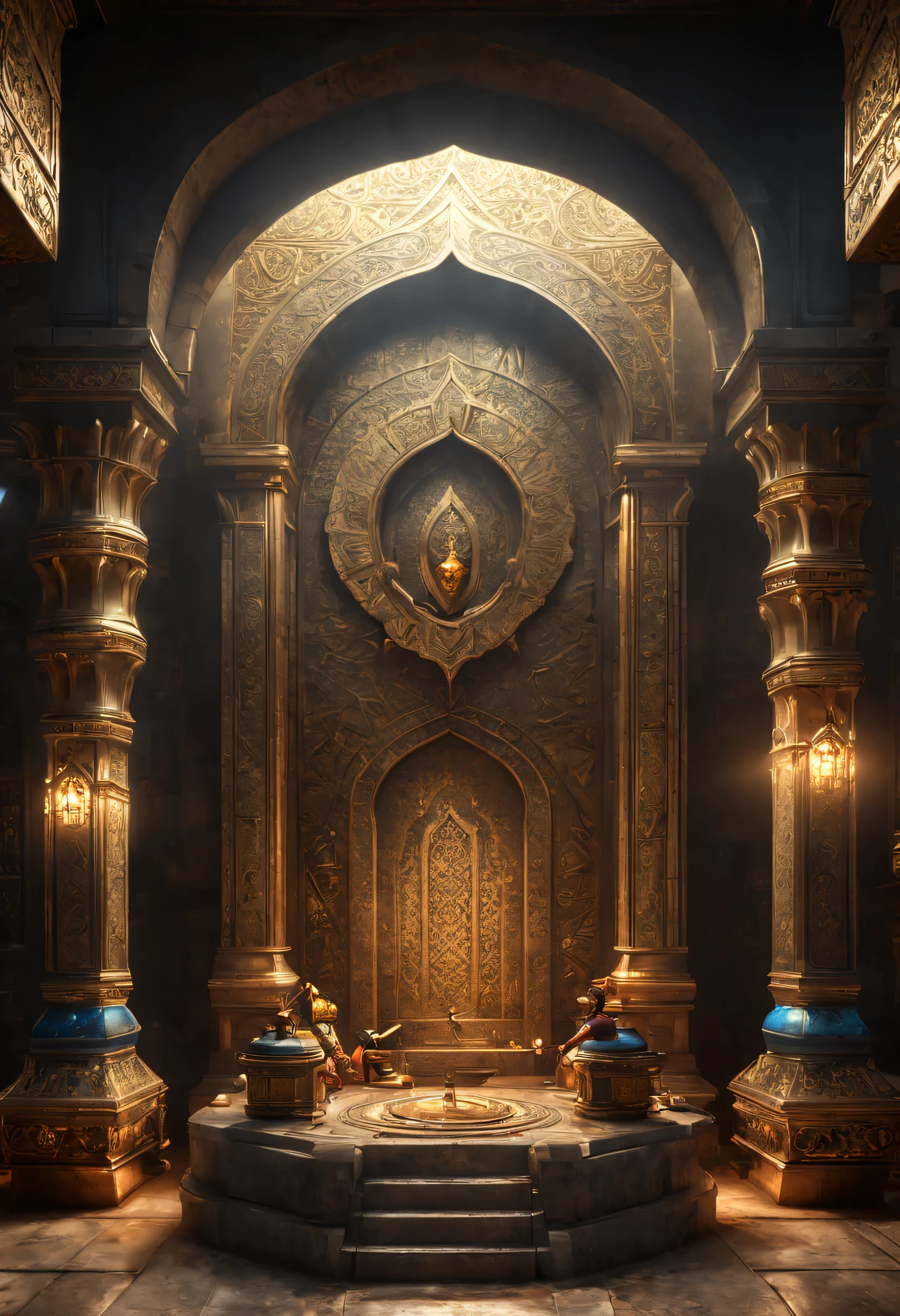 Prince of Persia, the Emperor Tomb, treasure, octane render, enhance, intricate, (masterpiece, Representative work, official art, Professional, unity 8k wallpaper:1.3)