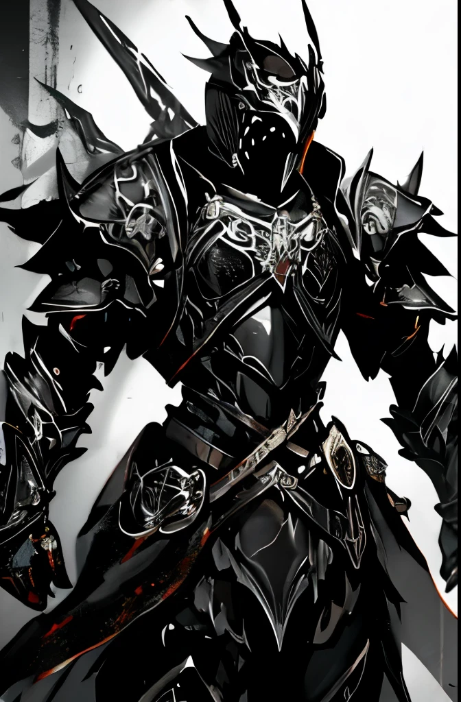 Male warrior in dark armor