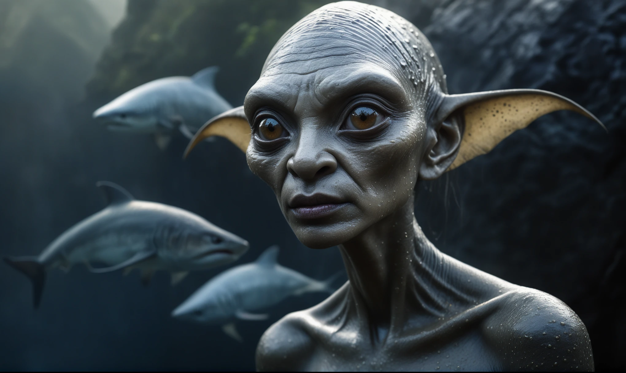 full body shot,beggar deep niobium paladium The Alien Entity,native italian babychild, wants eat,survival in criminal city of future, Technicolor,natural skin textures, hyper realism, hyper detailed,Extremely detailed,High contrast,Masterpiece,Realistic,Ultra Detailed, intricate details,realistic humid leather,extremly intricate,Epic Realistic, cinematic style,irina yermolova,high contrast,hdr,extremely detailed, deep night landscape,masterpiece,intricate details,faded,eyes extremely detailed, high detailed eyes,8k resolution,RAW,retina, Nikon Z9,China,orc,Li River in Guangxi Zhuang of China,tkt style, pointed ears，perfect, Elf，transition between two art styles, Ink painting to photorealism, Double contact, X-ray, Creative, vivid light, masterpiece, fantasy, Abstract, Surrealism, super detailed, high resolution, stop:35;(((creature with a spectral and ghostly appearance)). Her skin is pale, almost translucent,ancient rock paintings of the first people,sharkfish's leather
